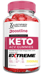 Justified Laboratories Boostline Keto ACV Gummies ingredients feature pomegranate beet juice powder.