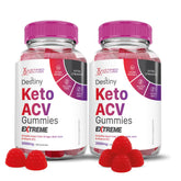Justified Laboratories Destiny Keto ACV Gummies 2-pack front view highlighting convenient daily support.