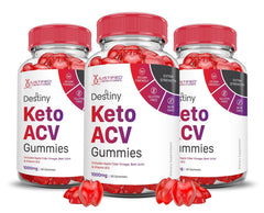 Front hero image of Justified Laboratories Destiny Keto ACV Gummies 3-Pack (180 gummies)