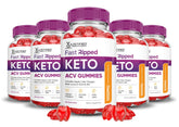 Justified Laboratories Fast Ripped Keto ACV Gummies bottle pour supports a simple daily routine.