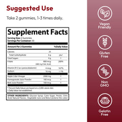 Justified Laboratories 120 gummies bottle indicating convenient long-term supply