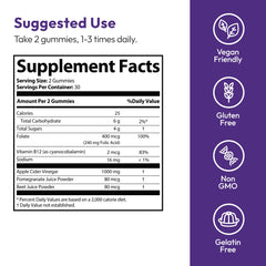 Justified Laboratories Keto ACV gummies packaging three-pack conveys value and variety.
