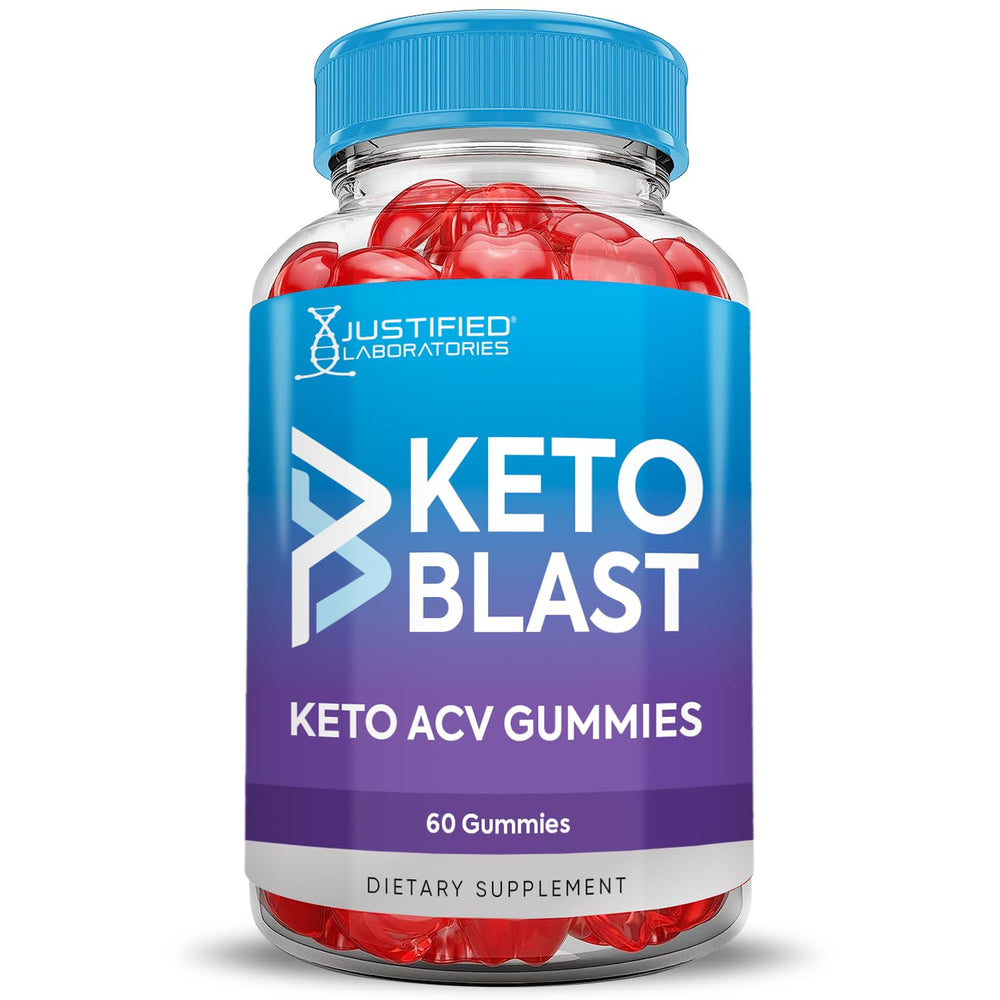 Justified Laboratories Keto Blast ACV Gummies vitamin B12 and folate content highlighted.