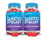 Justified Laboratories Keto Blast ACV Gummies bottle front for easy daily use.