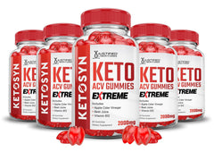 Justified Laboratories Ketosyn Keto ACV Gummies bottle shows vegan, non-GMO formula for daily use.