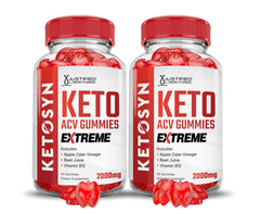 Justified Laboratories Ketosyn Keto ACV gummies bottle for daily wellness.