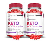 Justified Laboratories Premier Keto ACV gummies 2-pack box for daily wellness support.