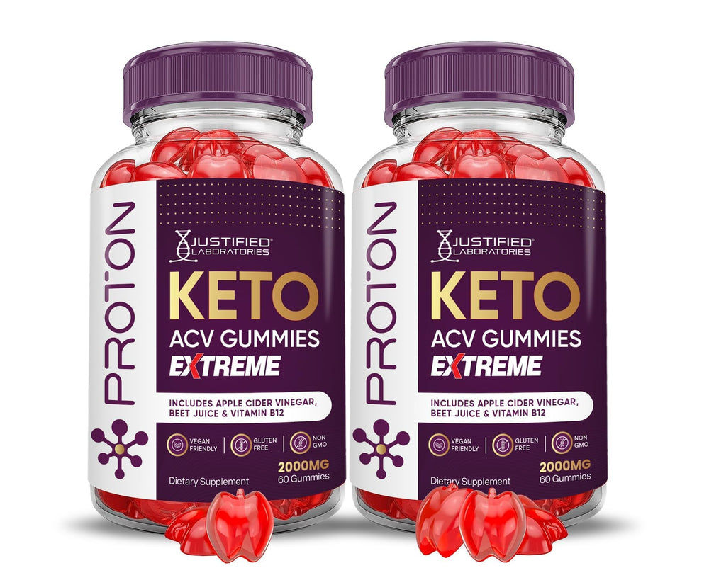 Justified Laboratories Proton Protein Keto ACV Gummies front pack view supports a convenient daily routine.