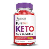 Justified Laboratories gomitas ACV Keto, empaque práctico para la rutina diaria