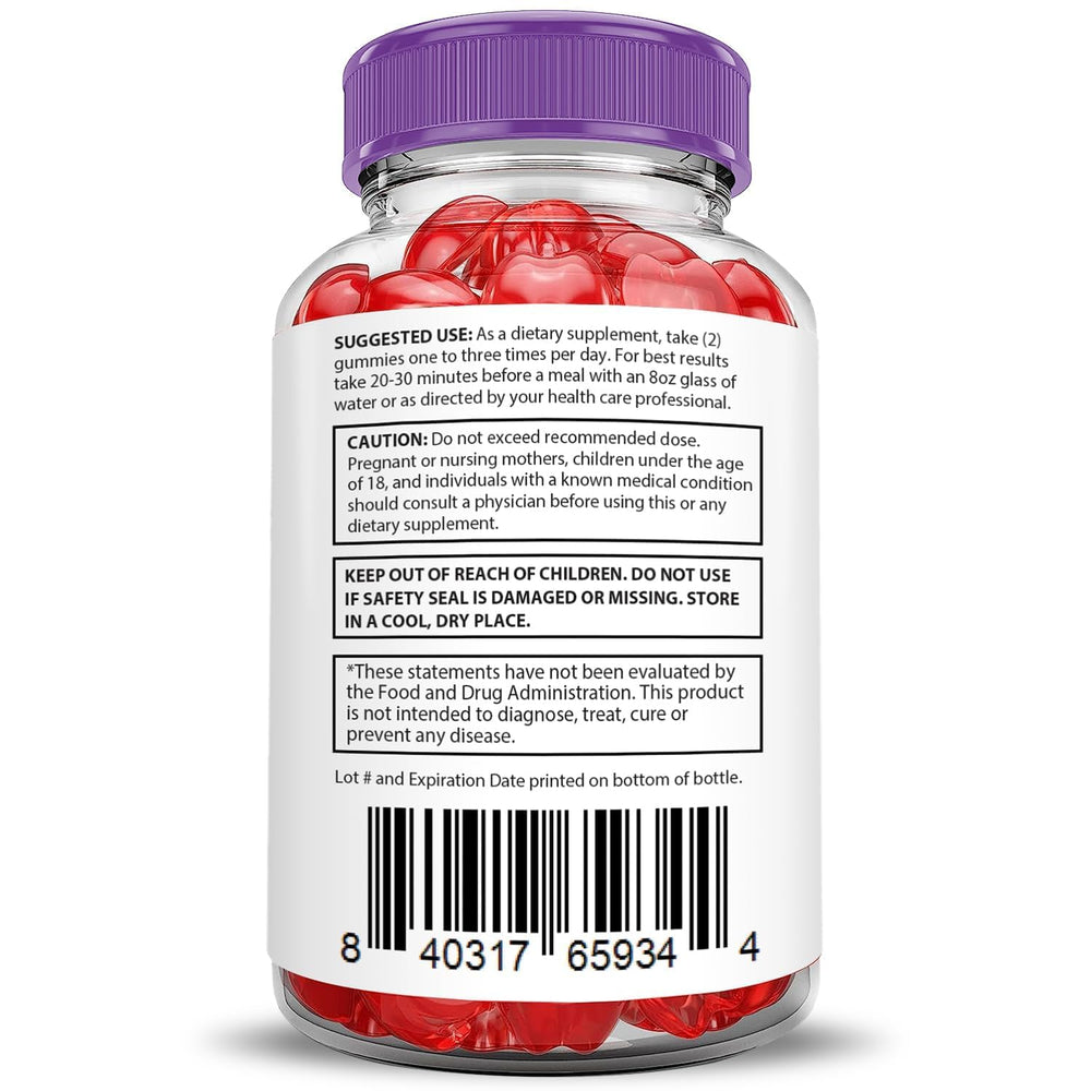 Justified Laboratories Pure Slim Keto ACV Gummies bottle-pour demonstrates easy daily dosing