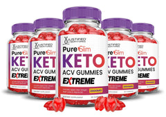 Justified Laboratories Pure Slim Keto ACV Gummies bottle for a convenient daily wellness routine.