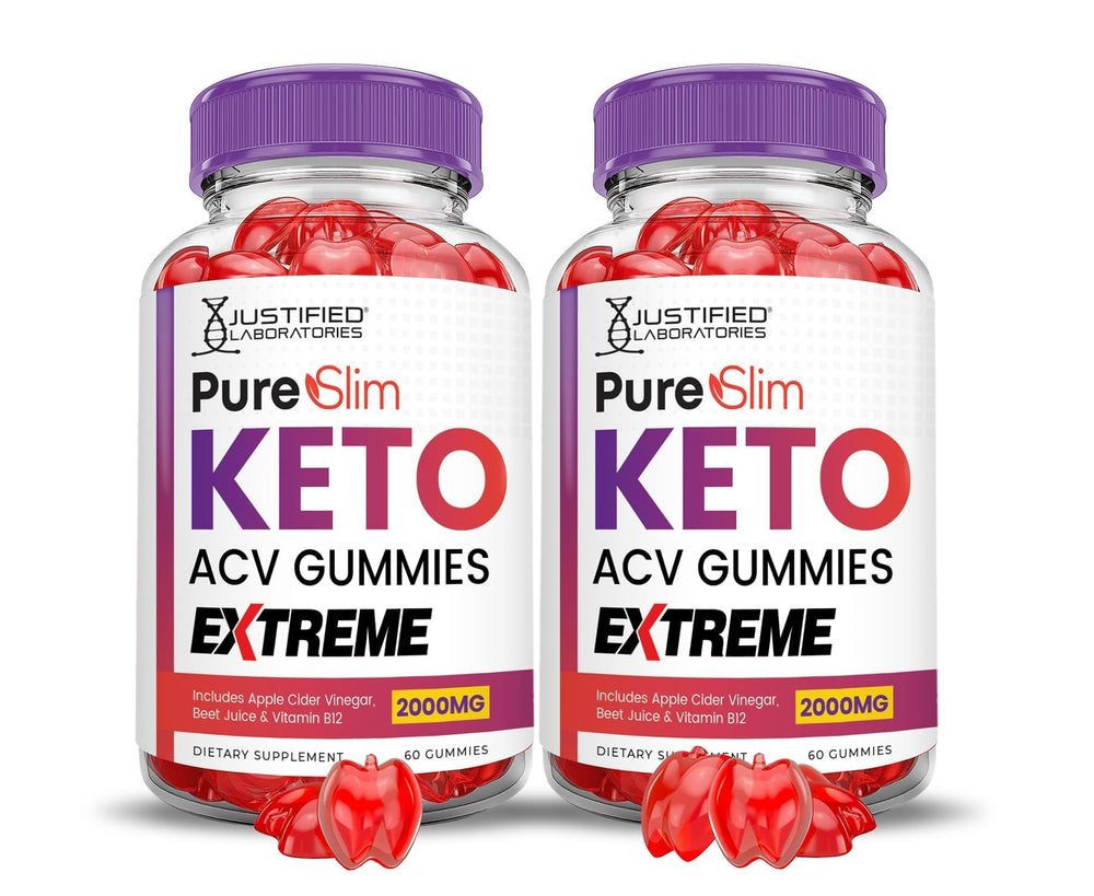 Justified Laboratories Pure Slim Keto ACV Gummies close-up showing daily routine option