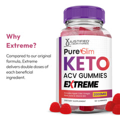 Justified Laboratories Pure Slim Keto ACV Gummies GMP facility label signifies quality manufacturing