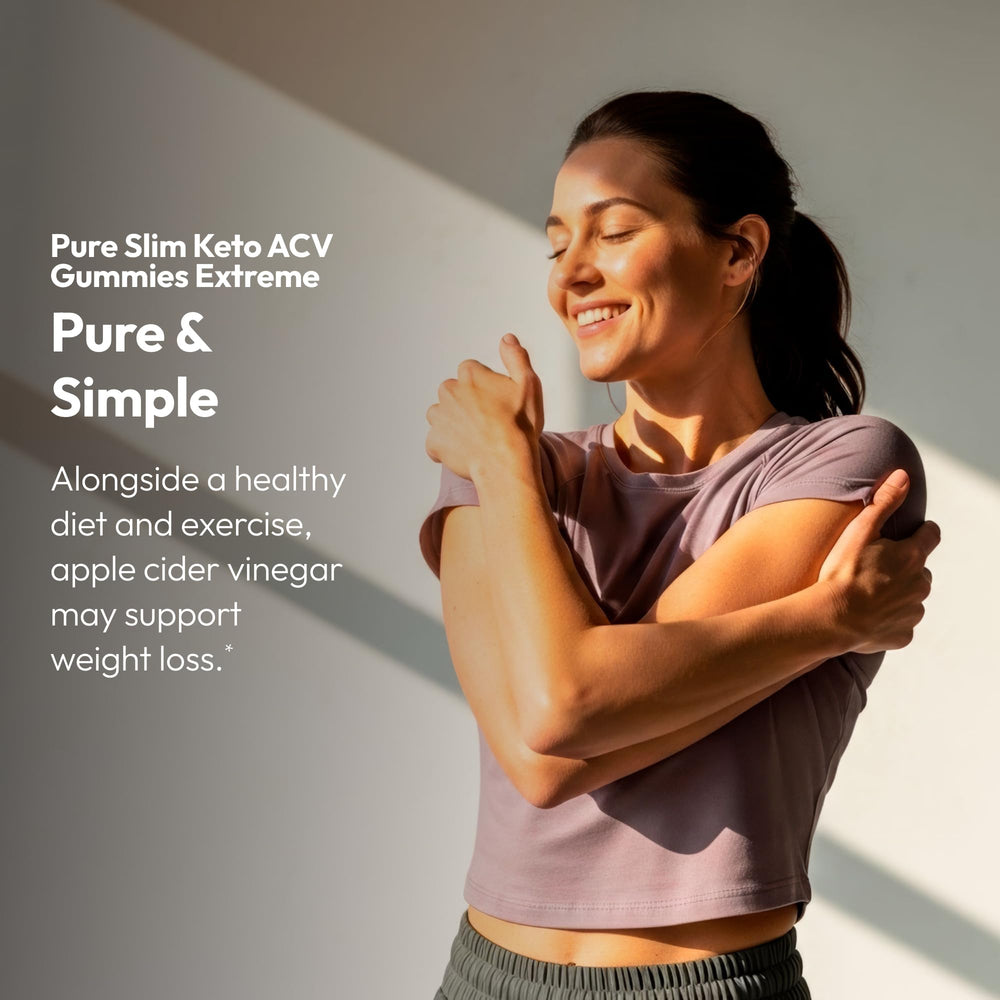 Justified Laboratories Pure Slim Keto ACV Gummies jar-open shows tasty, convenient daily bite