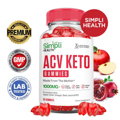 Justified Laboratories Simpli Health Keto ACV Gummies close-up texture of pectin-based chew