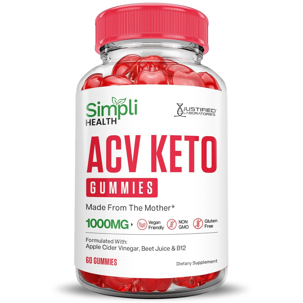 Justified Laboratories Simpli Health Keto ACV Gummies vitamin B12 and folate information on label
