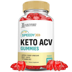 Justified Laboratories Speedy Keto ACV Gummies bottle for easy daily wellness
