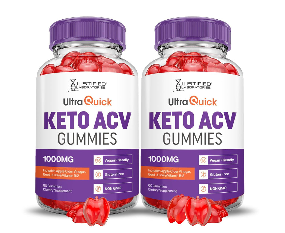 Hero image of Justified Laboratories 2 Pack Ultra Quick Keto ACV Gummies