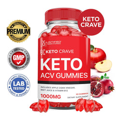 Keto ACV gummies on a white background