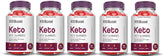 Justified Laboratories Keto ACV Gummies 5 Pack bottle and packaging front view