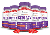 Justified Laboratories 5-pack Ultra Quick Keto ACV B12 Gummies bottle and label