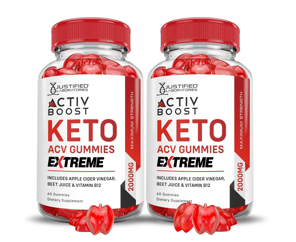 Justified Laboratories Activboost Keto ACV Gummies Extreme 2-Pack front view