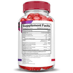 Justified Laboratories Activboost gummies with pomegranate details in artful presentation.