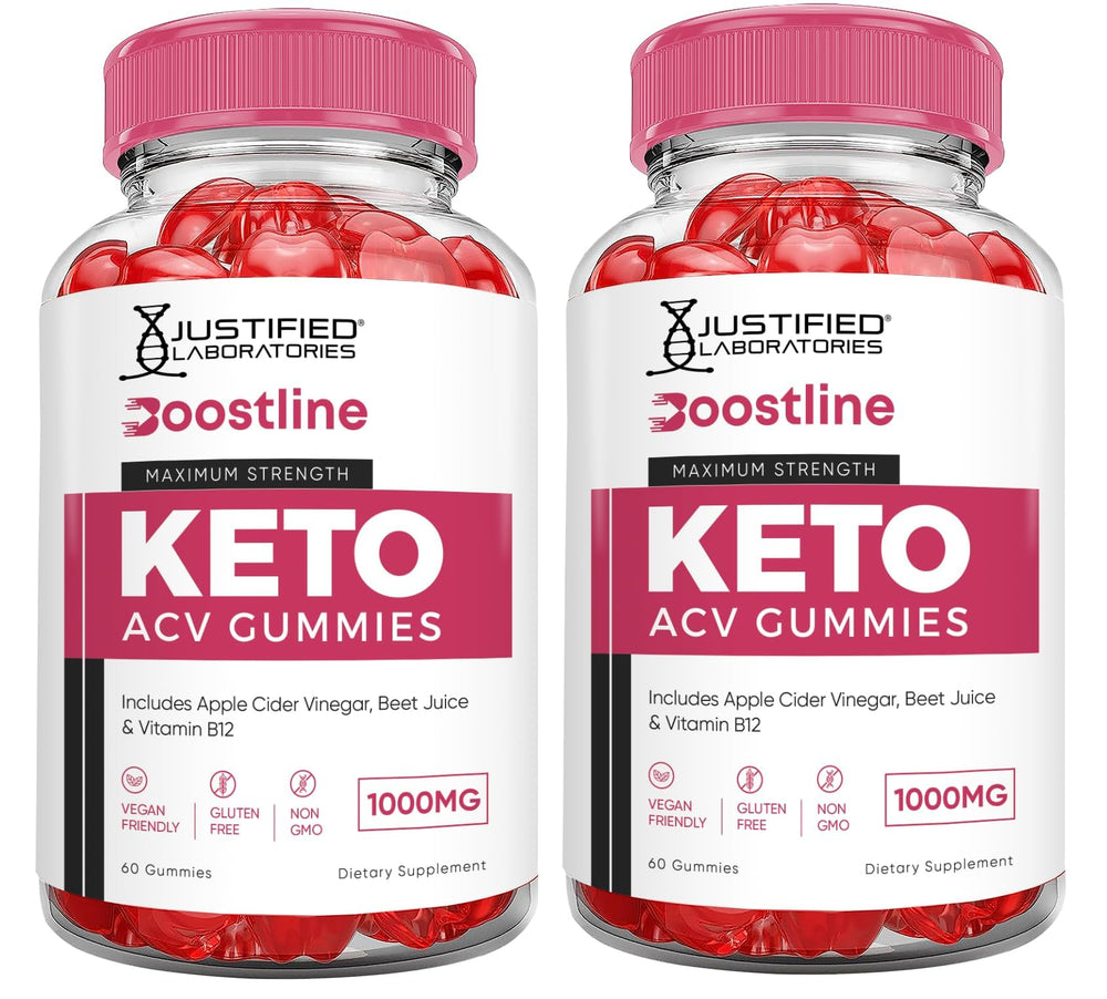 Justified Laboratories Boostline Keto ACV Gummies 2-pack front view