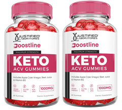 Justified Laboratories Boostline Keto ACV Gummies 2-pack front view