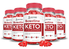 Justified Laboratories Boostline Keto ACV Gummies bottle enables easy daily use with keto-friendly flavor.