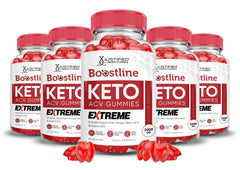 Justified Laboratories Boostline Keto ACV Gummies front bottle for easy daily supplementation.