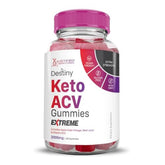 Justified Laboratories Destiny Keto ACV Gummies en botella, sabor delicioso para una merienda diaria