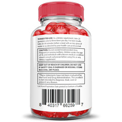 Justified Destiny Keto ACV Gummies nutrition label close-up showing vegan non-GMO ingredients