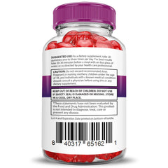 Close-up of B12 vitamin and folate notes with gummy texture