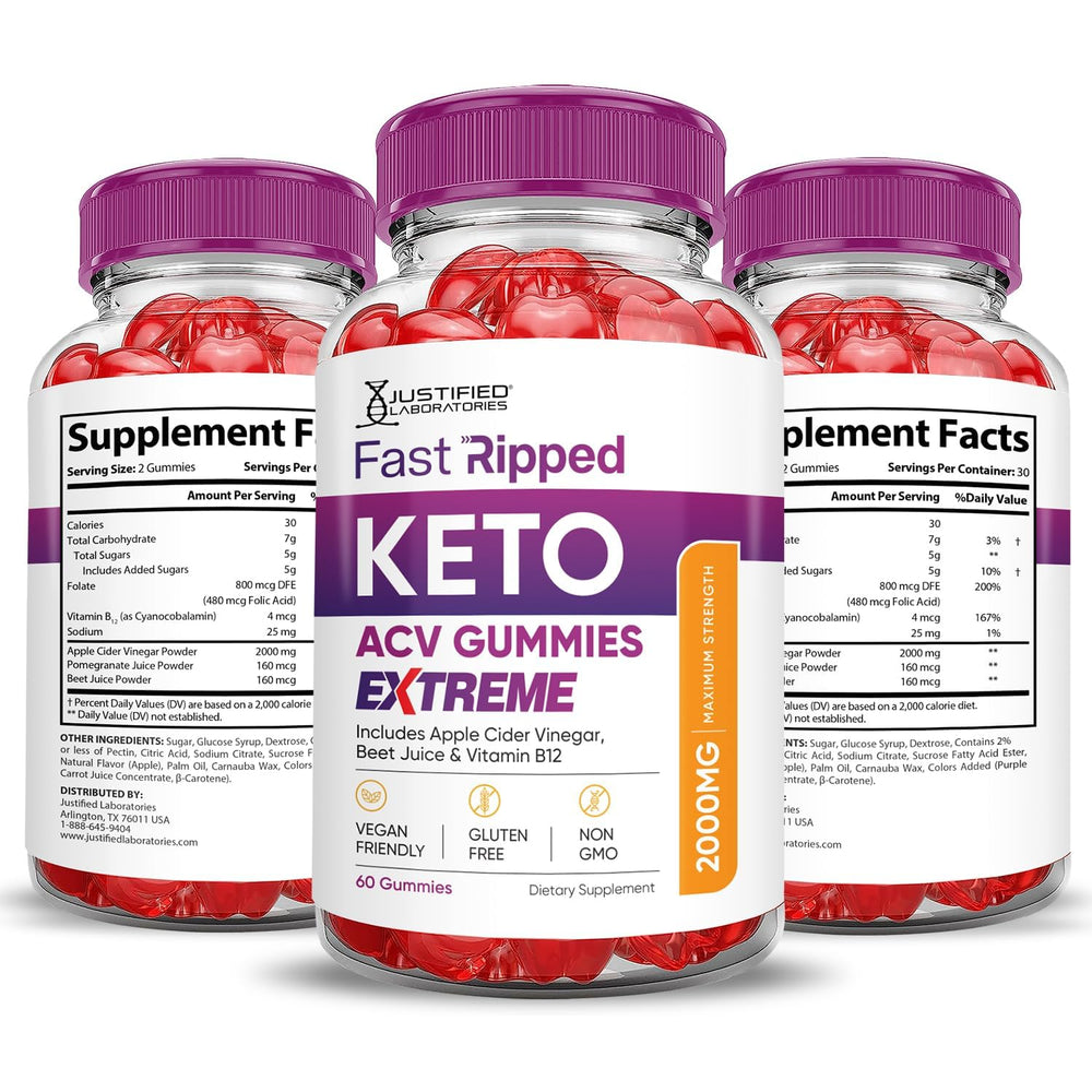 Justified Laboratories fast-ripped keto gummies being chewed show quick nutrient intake.