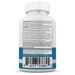 Nutrition facts panel on Glucotrust Max label
