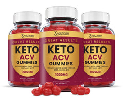 Justified Laboratories Great Results Keto ACV Gummies bottle for quick daily chew