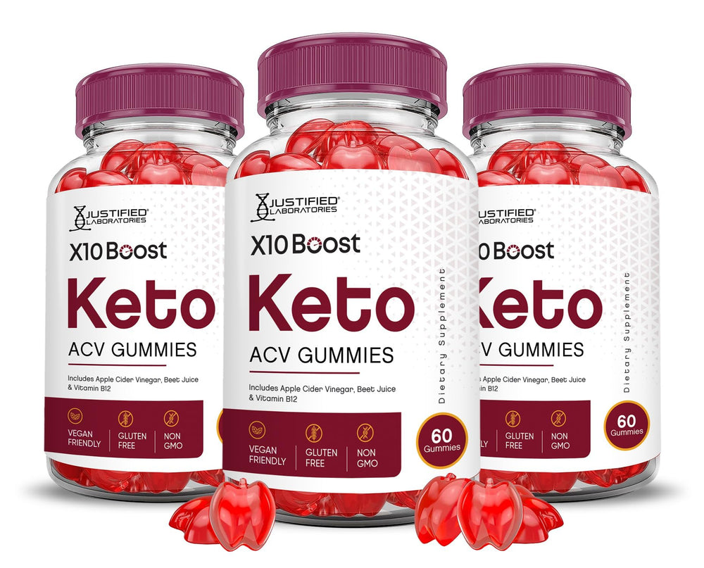 Justified Laboratories Keto ACV Gummies 3-Pack front view