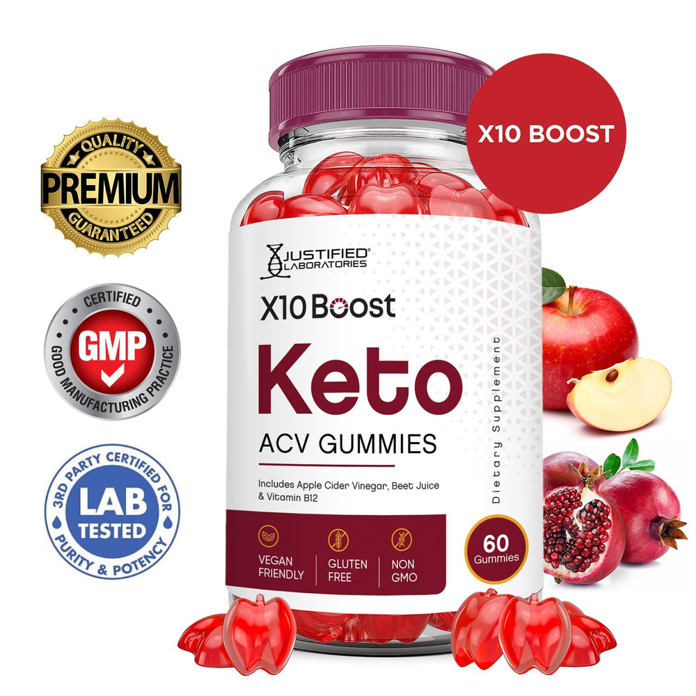 Label on Justified Laboratories Keto ACV Gummies bottle