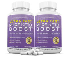 Justified Laboratories Keto Boost Pills 2-Pack front bottle 1275MG