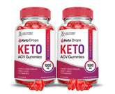 Justified Laboratories Keto Drops ACV Gummies 2-pack bottle