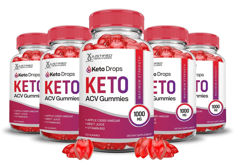 Justified Laboratories Keto Drops ACV Gummies bottle and packaging