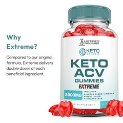 Justified Laboratories Keto Genesis gummy packaging shows vegan, gluten-free pectin base