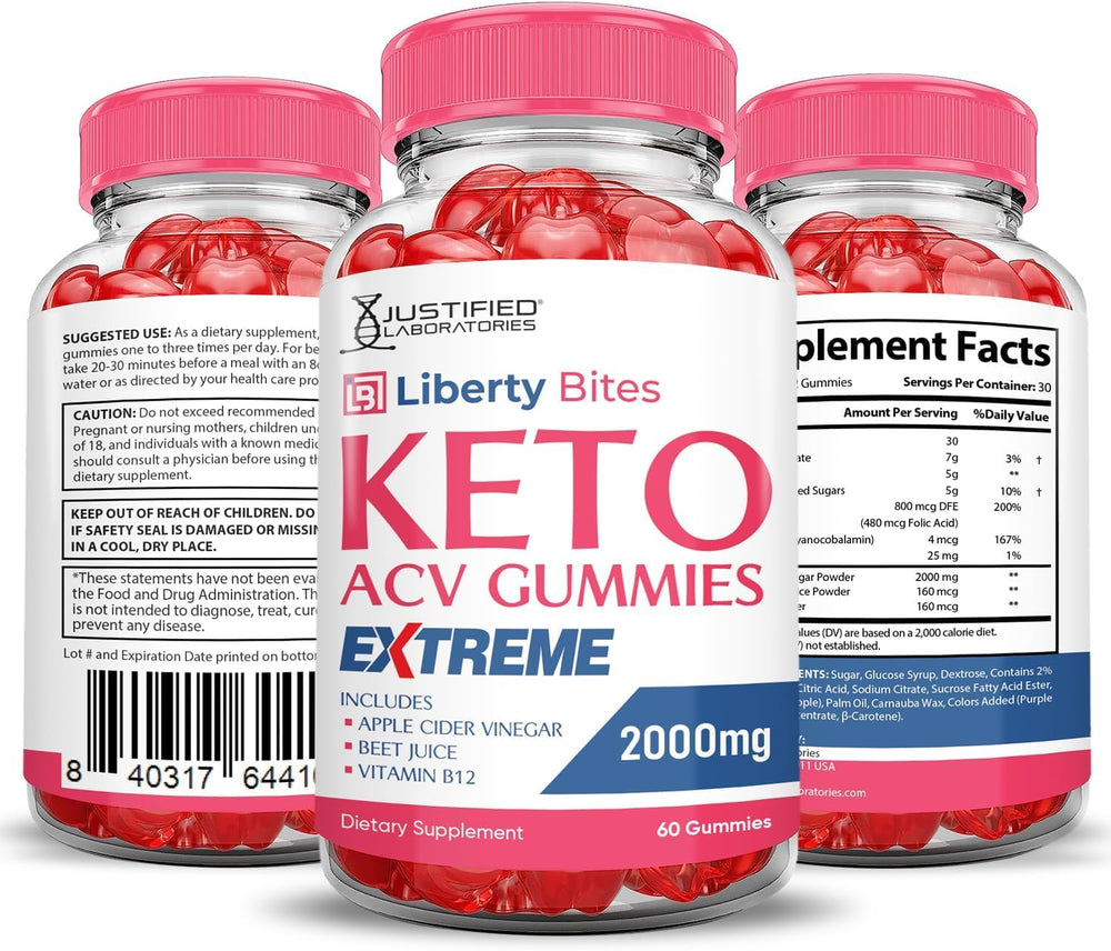 Justified Laboratories Liberty Bites two-pack display shows extra supply advantage