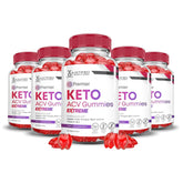 Justified Laboratories Premier Keto ACV Gummies bottle for daily nutrition and energy support.