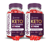 Front view of Justified Laboratories Proton Keto ACV Gummies 2-Pack