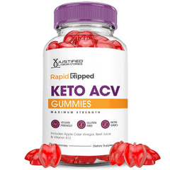 Justified Laboratories Rapid Ripped Keto ACV Gummies hero image emphasizing a tasty daily routine for energy
