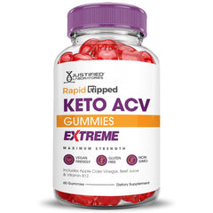 Justified Laboratories Rapid Ripped Keto ACV Gummies vitamin B12 and folate support daily vitality.