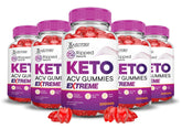 Bottle of Justified Laboratories Ripped Results Keto ACV Gummies 5-Pack on white background