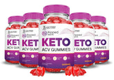 Justified Laboratories Ripped Results Keto ACV Gummies bottle on white background